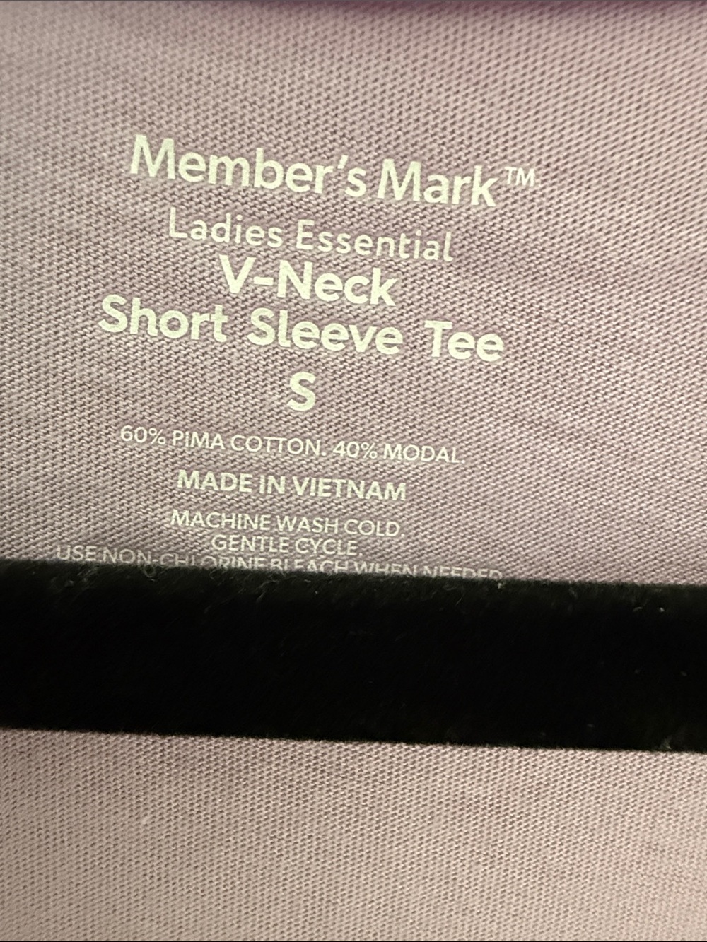 Set of 3 V-Neck short sleeve Tees - Lavender, Light Blue & Coral - Picture 3 of 11